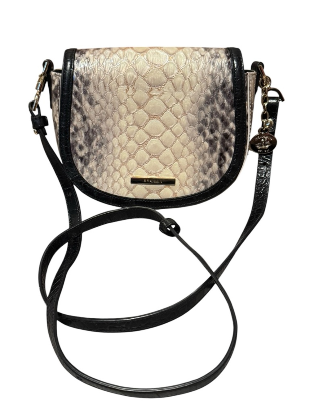 Brahmin Briar Rockaway Mini Leather Crossbody Bag